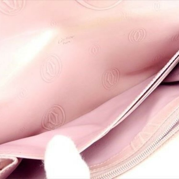 Cartier Wallet Purse Long Wallet Pink leather Woman Authentic Used T7150 - Picture 8 of 8